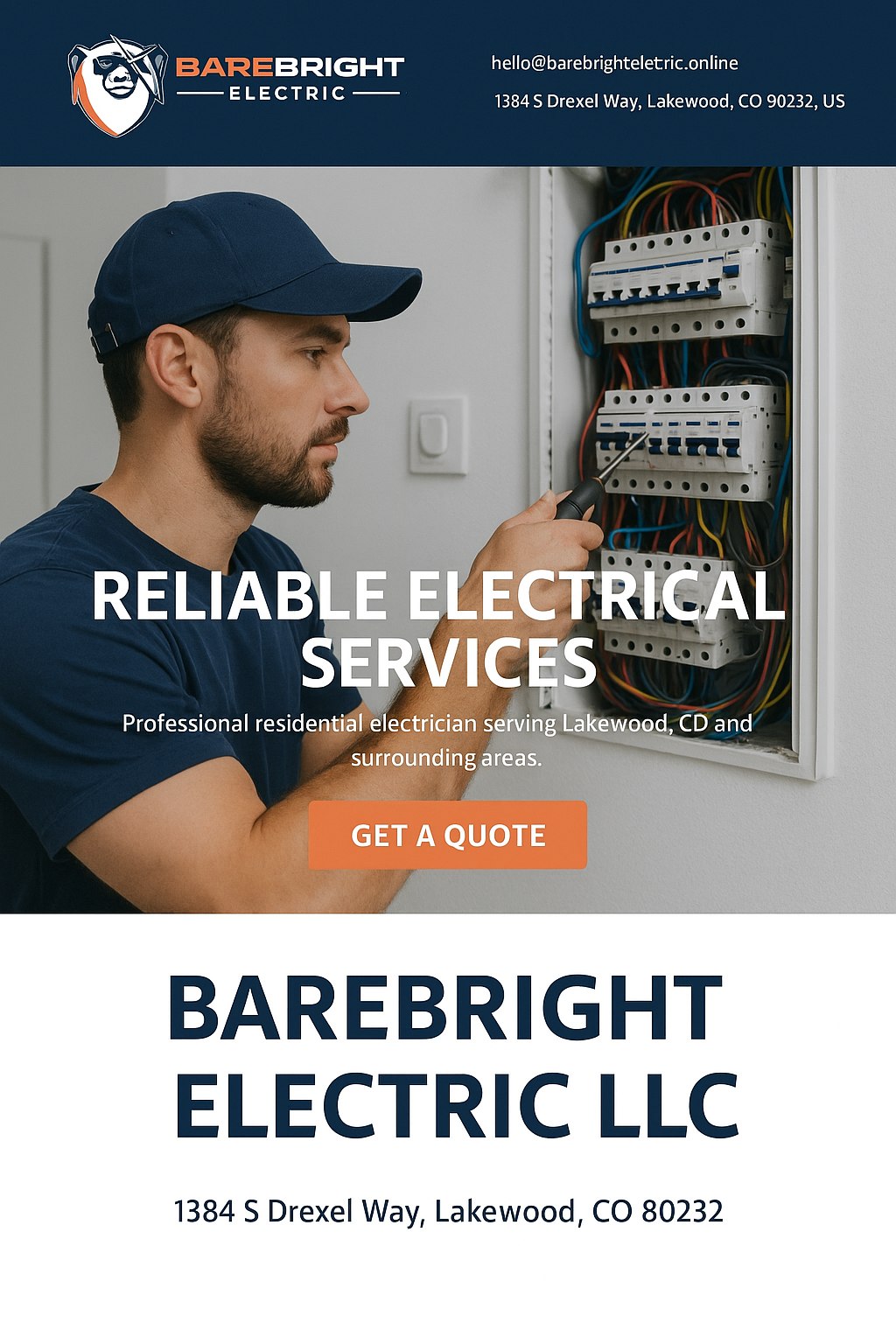 Wiring for small retail tenant improvement